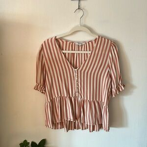Madewell peplum top